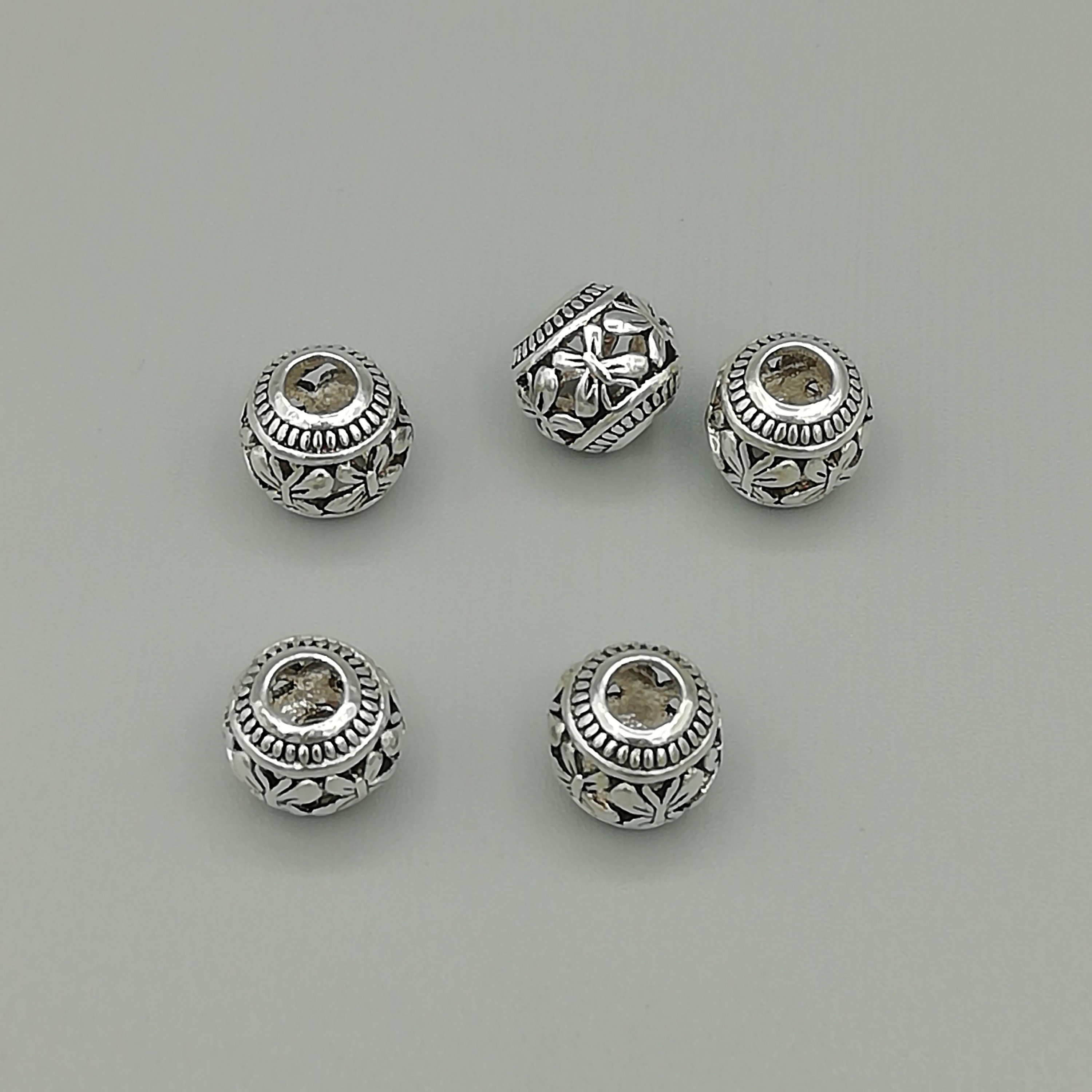 1 Sterling Silver 10mm Beads 925 Sterling Silver Beads Etsy