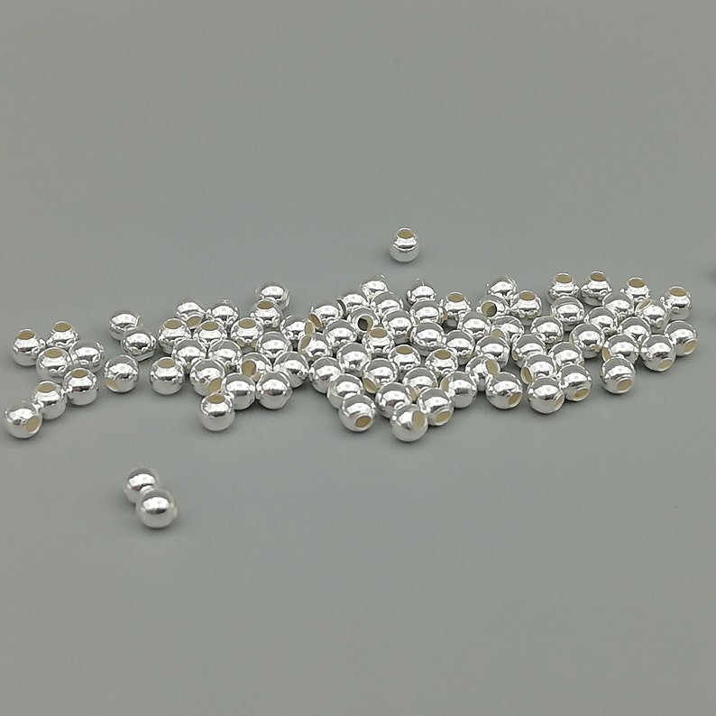 100 Sterling Silver 2mm Seed Beads 925 Sterling Silver Beads - Etsy