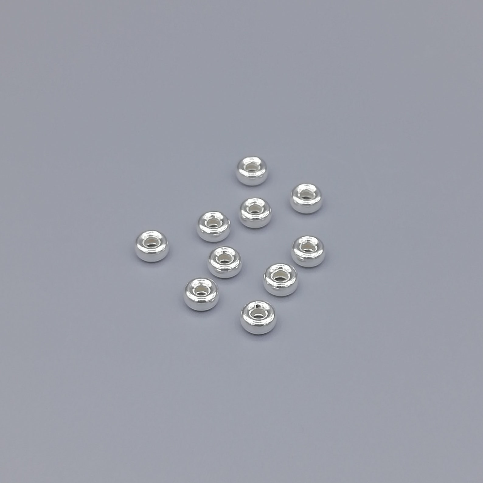 10 Silver 5mm Tube Beads 925 Sterling Silver Beads BP313 Etsy