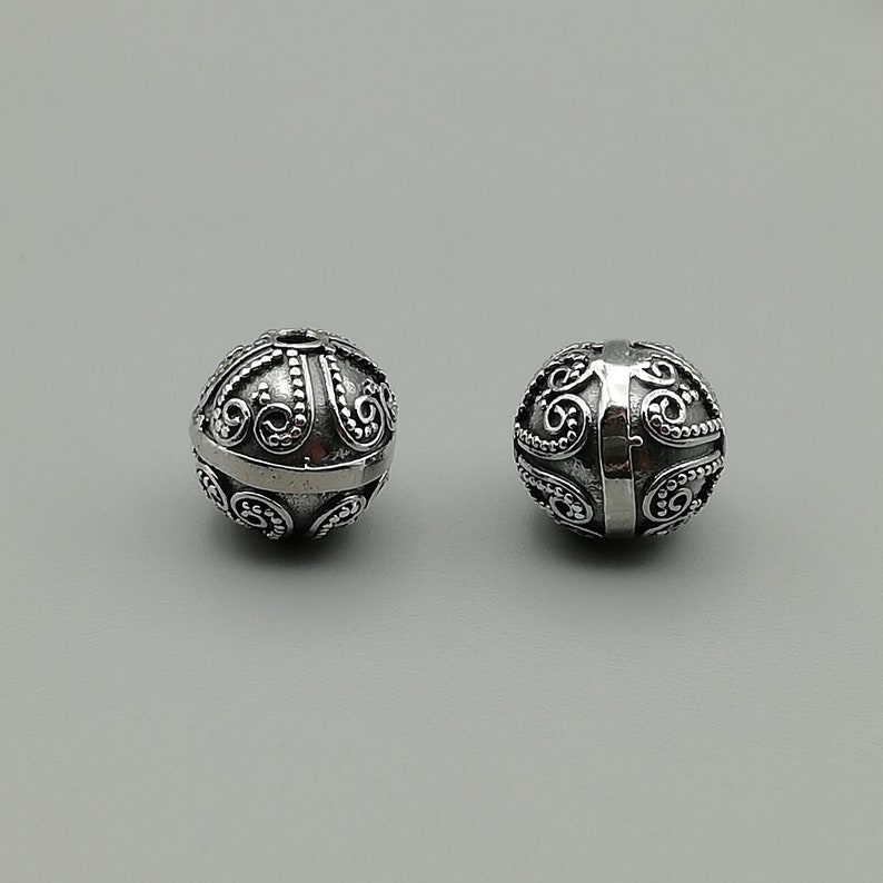 2 Sterling Silver 10mm Beads 925 Sterling Silver Beads - Etsy
