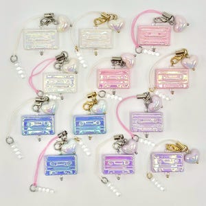 Dust plug charm for headphone/mic jack, mini fake cassette charm, Switch charm, Switch Lite charm, Switch OLED charm, port protector