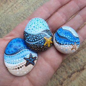 Sea Stars - dark brown, gold, and caramel