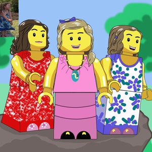Custom Brick Person Portrait