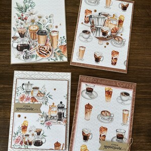 Carte de Fête Souhait Anniversaire Café Ami