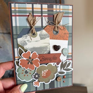 Carte Carton Homme Bonne Fête Anniversaire Fleurs