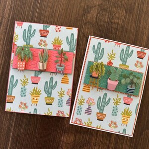Carte de Fête Carton Souhait Cactus Plante