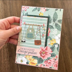 Carte Carton de Souhait Scrapbooking Énergie positive