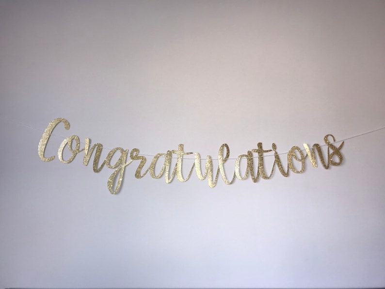Personalized Congratulations Banner Congratulations Custom Etsy
