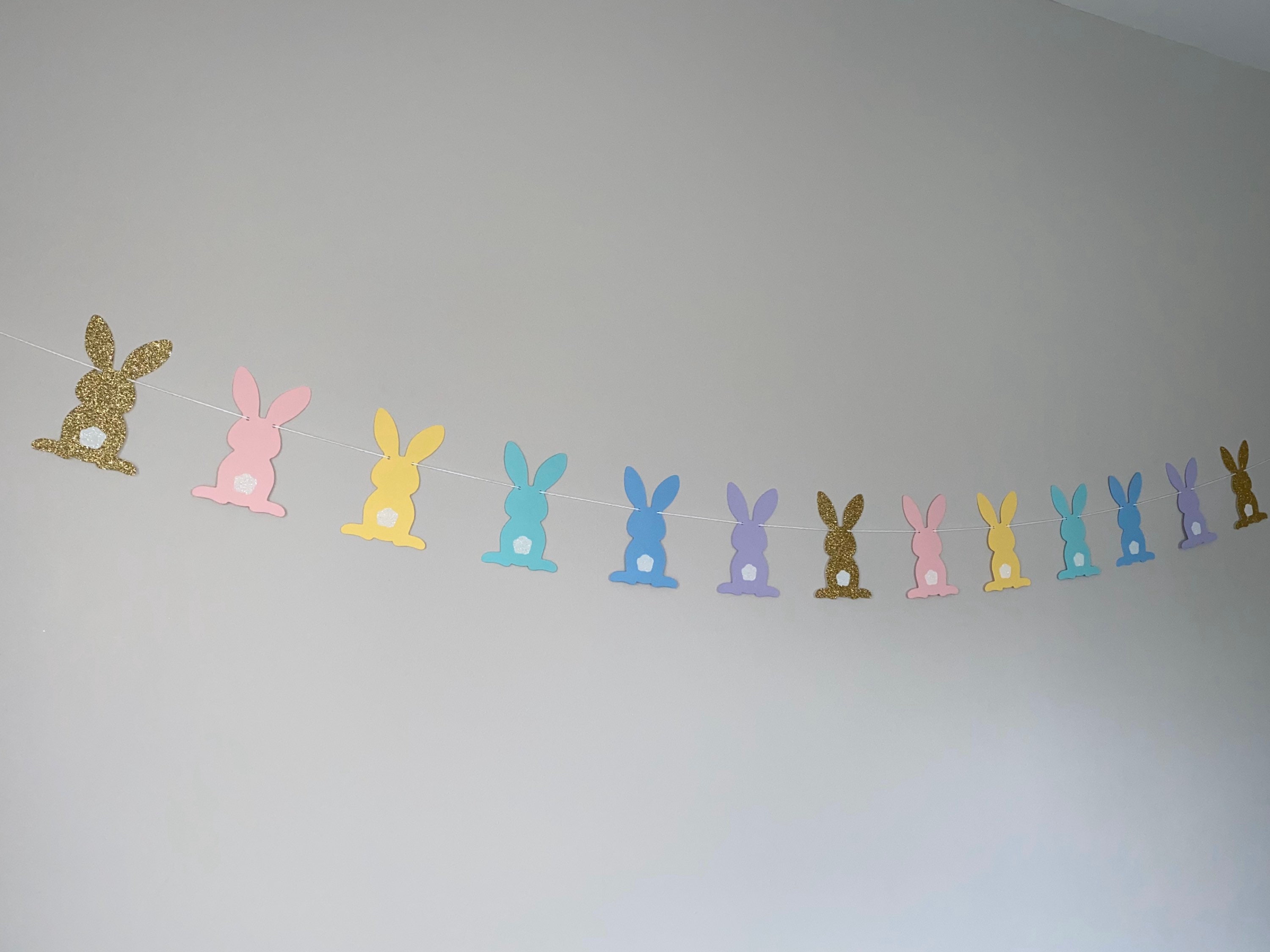 Bunny Banner, Bunny Birthday Party Banner, Easter Bunny Party Decor - Etsy