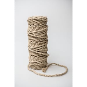 Natural 100% Hemp Rope 6mm | Organic Rope | Craft Projects, Jewellery Making, Nautical Theming, Interior Design, Shibari Bondage, Macrame