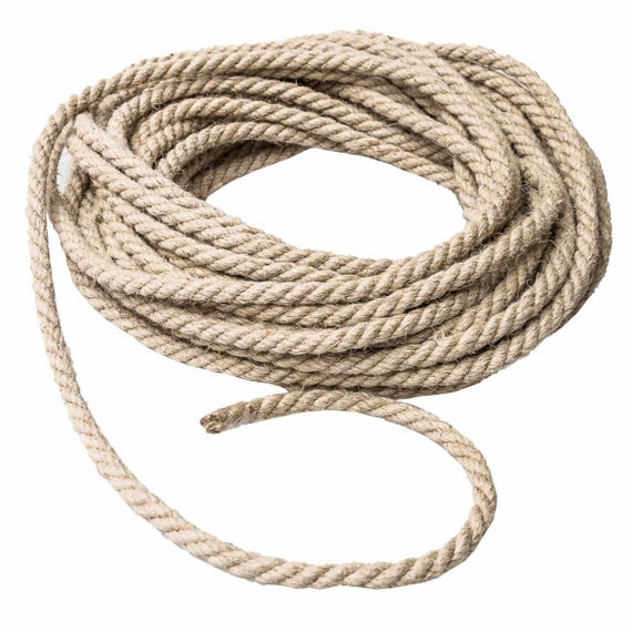 Natural 100% Hemp Rope 20mm Organic Ropes for Home Garden Crafts