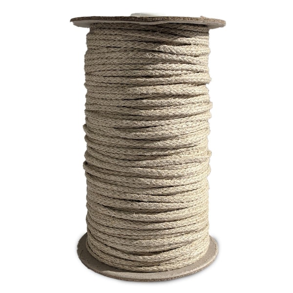 Hemp Braid Cord 2.2mm |  100% Pure Organic Hemp Braided Cord | Upholstery | Trimming | Edging | Piping | Sash Cord | Macrame