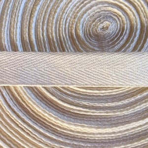Hempiness Organic Hemp Edging 2cm - White | Hemp | Sewing | Upholstery | Crafting | Sustainable | Ethical | Eco-Friendly