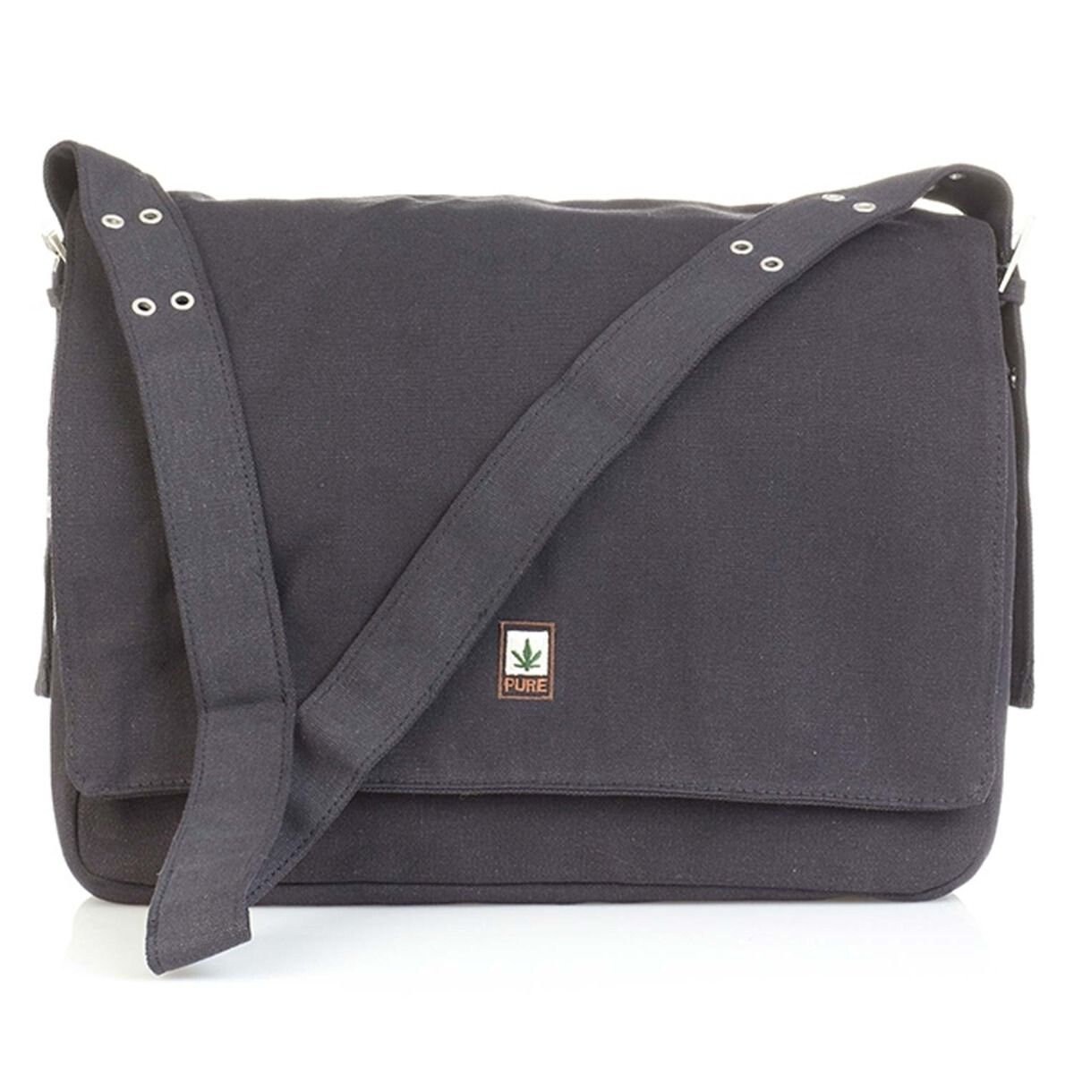 Hemp and Organic Cotton Messenger Bag Laptop Bag Unisex Etsy