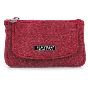 Monedero de lona de cáñamo orgánico sostenible y algodón orgánico / bolsa de dinero duradera y confiable en una variedad de colores