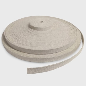 Hempiness Organic Hemp 1/2 inch Webbing  | Sustainable, Ethical and Natural Webbing | Great for belts, bag straps, upholstery & pet collars