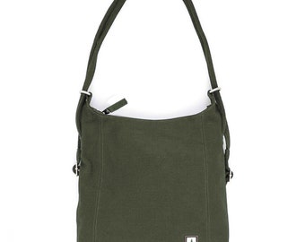 Hemp And Organic Cotton Handbag | Backpack | Rucksack | Hemp Bag | Multifunction Bag | Sustainable | Ethical | Eco-Friendly | Womens Fashion