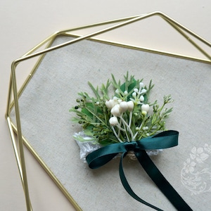 Ramillete de boda de vegetación bohemia, ramillete de novia y dama de honor para boda en el bosque, ramillete de flores de seda para fiesta de graduación y cumpleaños