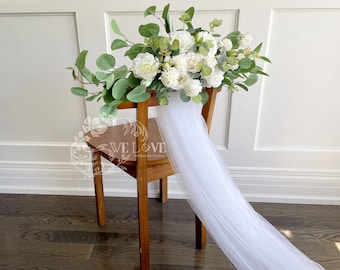 White Peony and Rose Wedding Archway Flower-For Karita