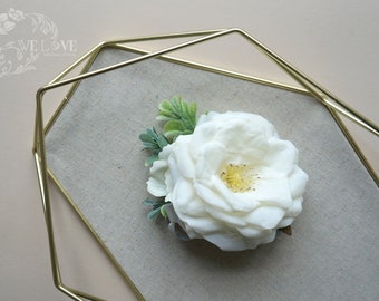 White camellia corsage