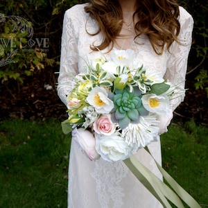 Stunning White/ Pink Peonies and Roses wedding Bouquet, Boho Bridal Shower Accessories, Photoshoot Accessories, Home decor