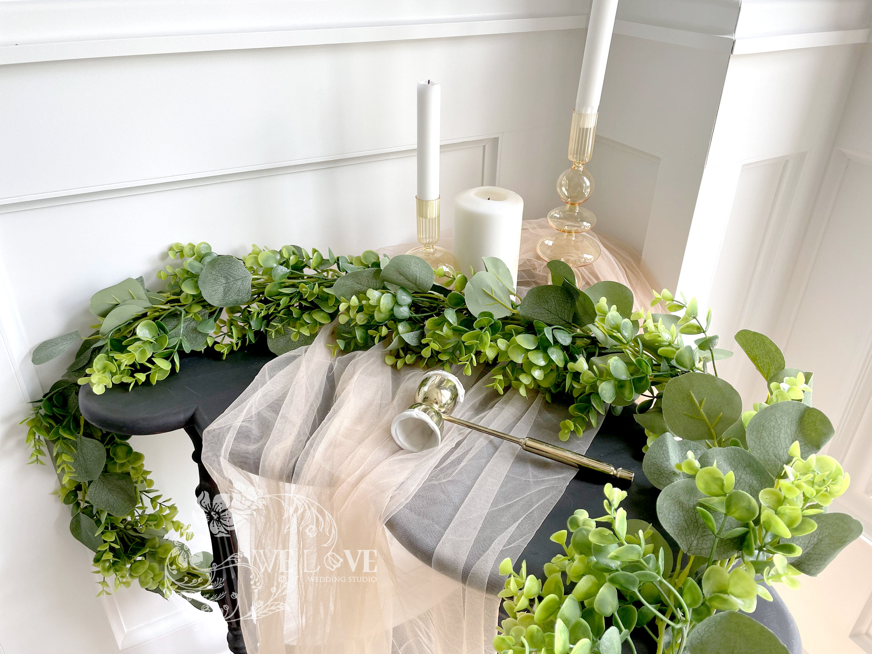 6.5FT Eucalyptus & Boxwood Garland Wedding Centerpiece - Etsy