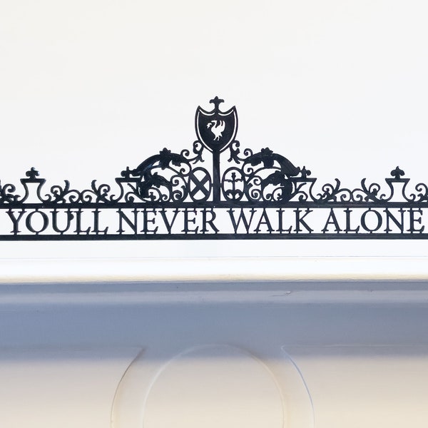 Liverpool - You'll Never Walk Alone, Handpainted Shankly Gates Unique gift