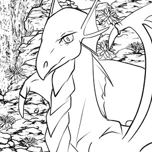 Water Dragon Coloring Page