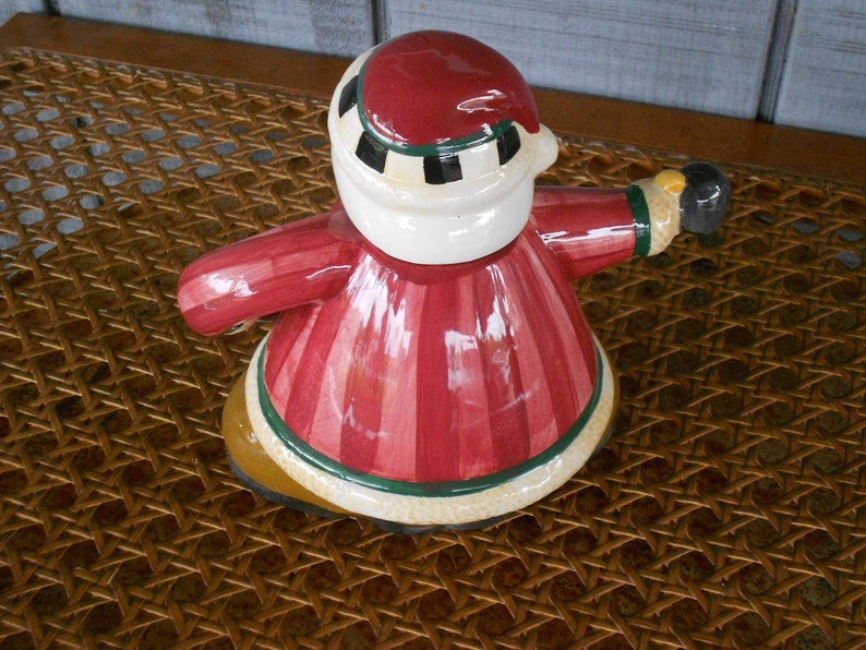 Debbie Mumm Hand Painted Teapot Vintage Teapot Sakura China Santa Teapot Teatime Country Kitchen Collectable Holiday Decor