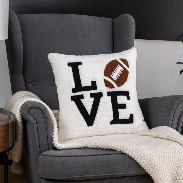 Football Pillow Etsy