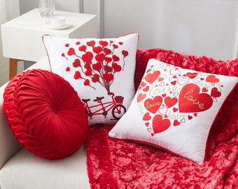 Mother's Day Hearts Pillow Covers