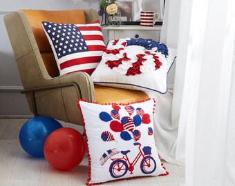 4th of july throw pillows