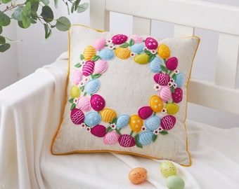 easter throw pillow covers