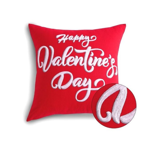 Happy Valentine's Day Decorative Throw Pillow Cover