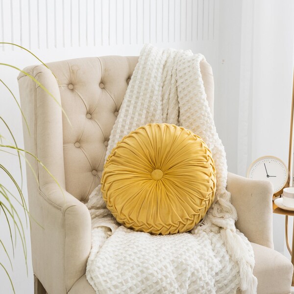 Yellow Gold Pillow Etsy