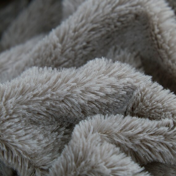 Mother/'s Day Faux-Fur Throw Blanket 50x60” Embroidery White Blanket Gray Blanket