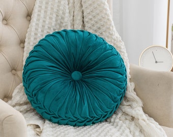 small teal pillow