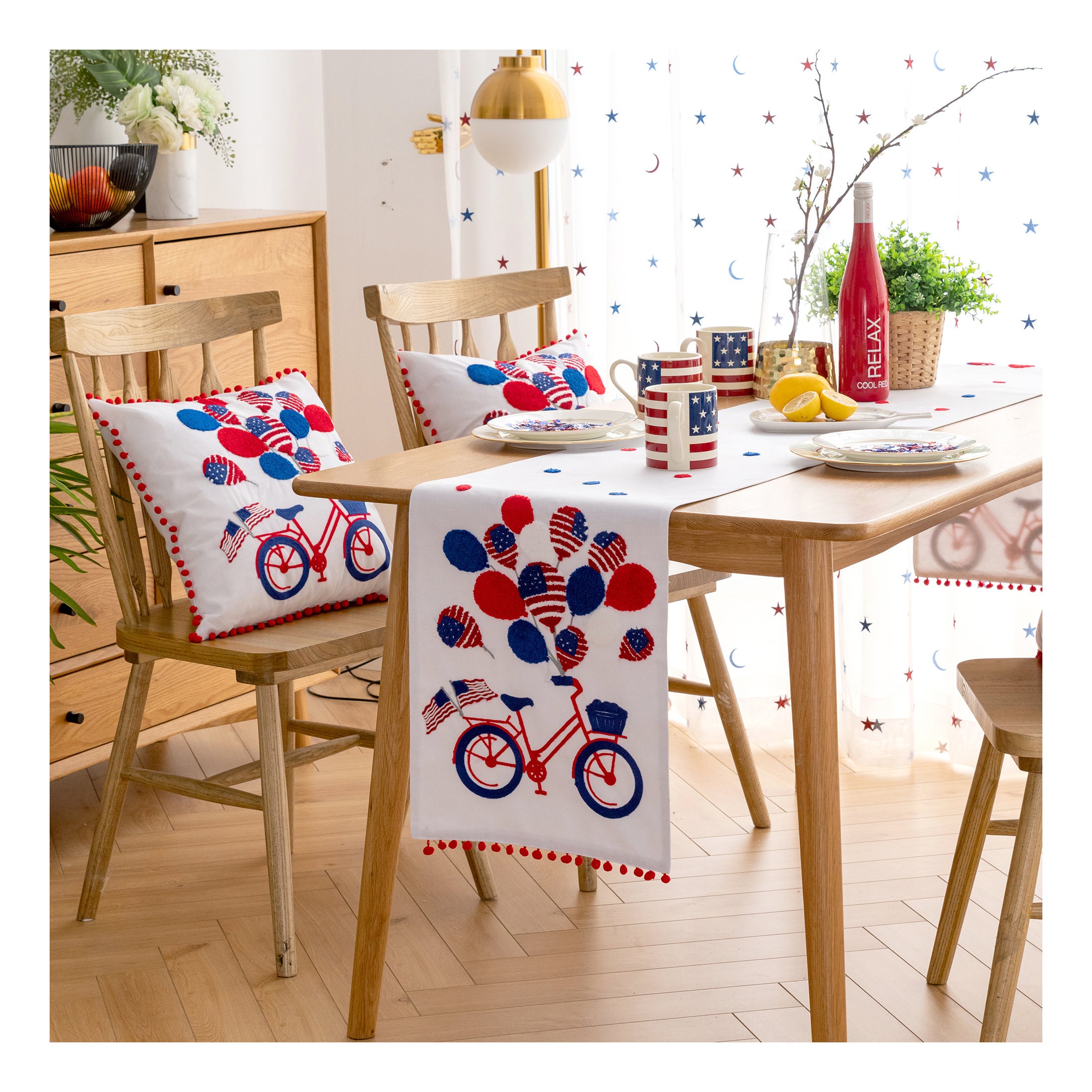 4 de julio decoración patriótica corredor de mesa | Etsy
