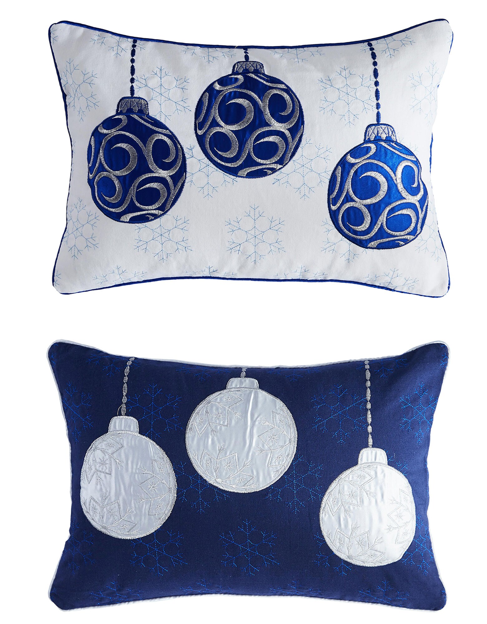 Christmas Ornament Lumbar Throw Pillow Covers Etsy