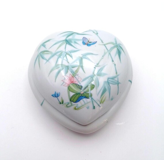 Limoges, Heart Shaped, Trinket Box