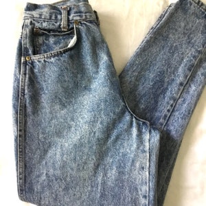 Vintage Chic Acid Stonewash Straight Jeans Size 10 Retro Classic