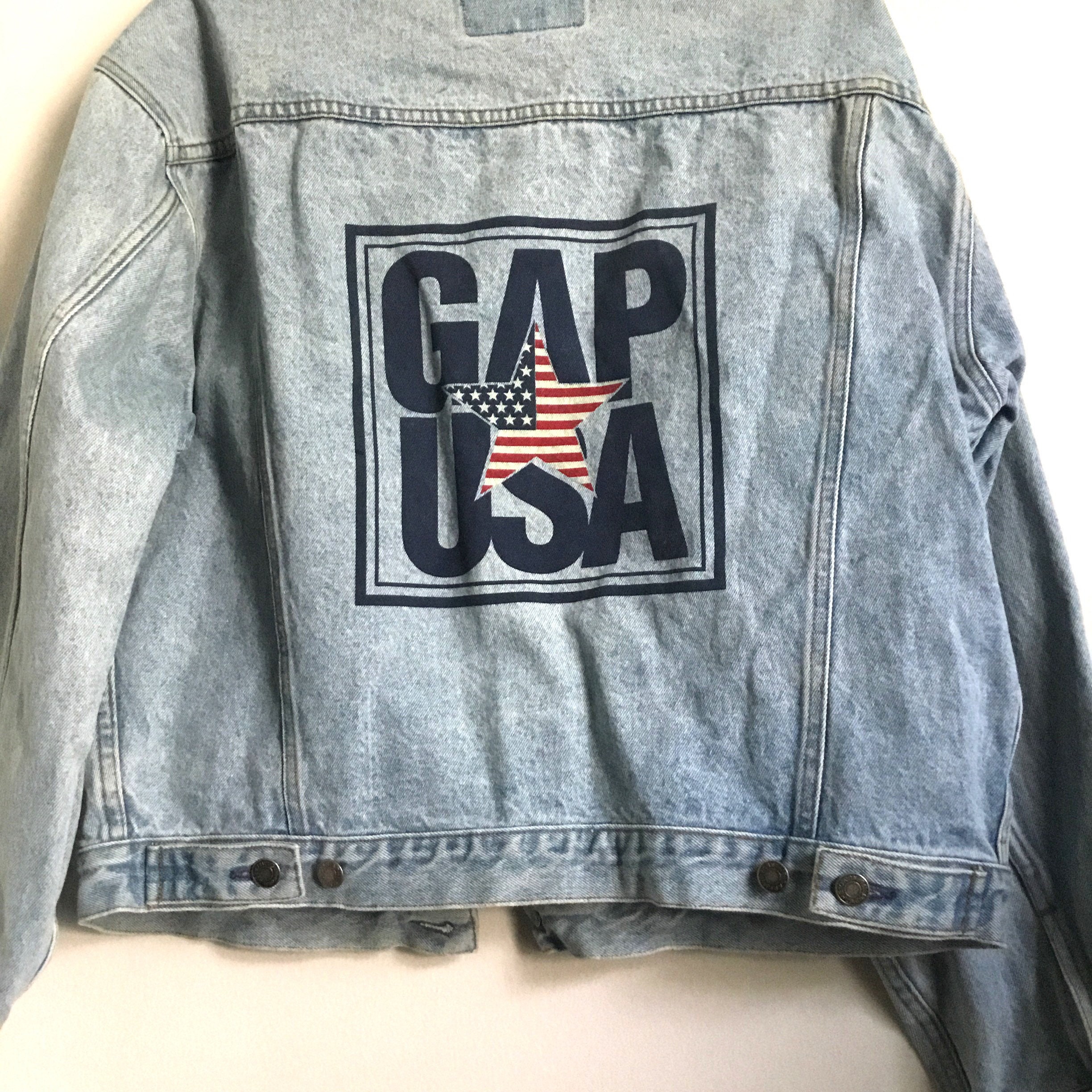Vintage Gap Denim Jean Jacket Mens Size 