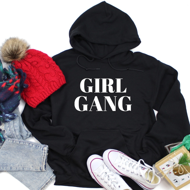 Power Feminist Woman up Kids Unisex Hoodie Girl Gang