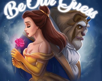 Personalized Beauty and The Beast Gender Reveal Banner/Backdrop