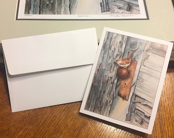Sparky's Wren Notecards & Envelopes (Set of 3)