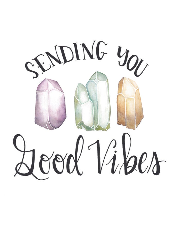 Sending You Good Vibes - Support Greeting Card