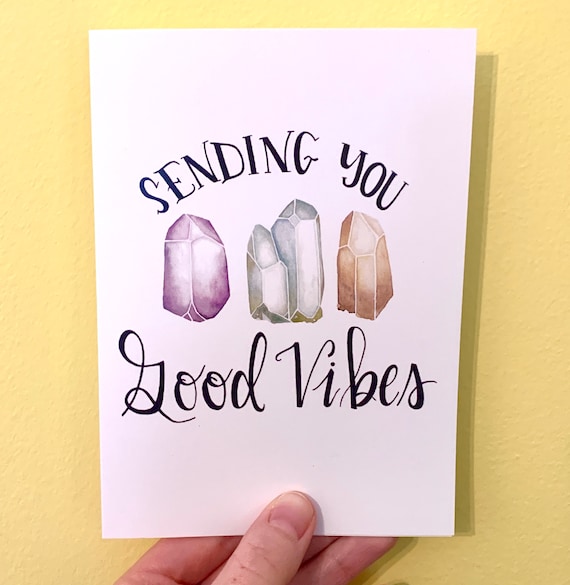 Sending Good Vibes, Sympathy & Friendship Greeting Card Sending Good Vibes, Sympathy & Friendship Greeting Card