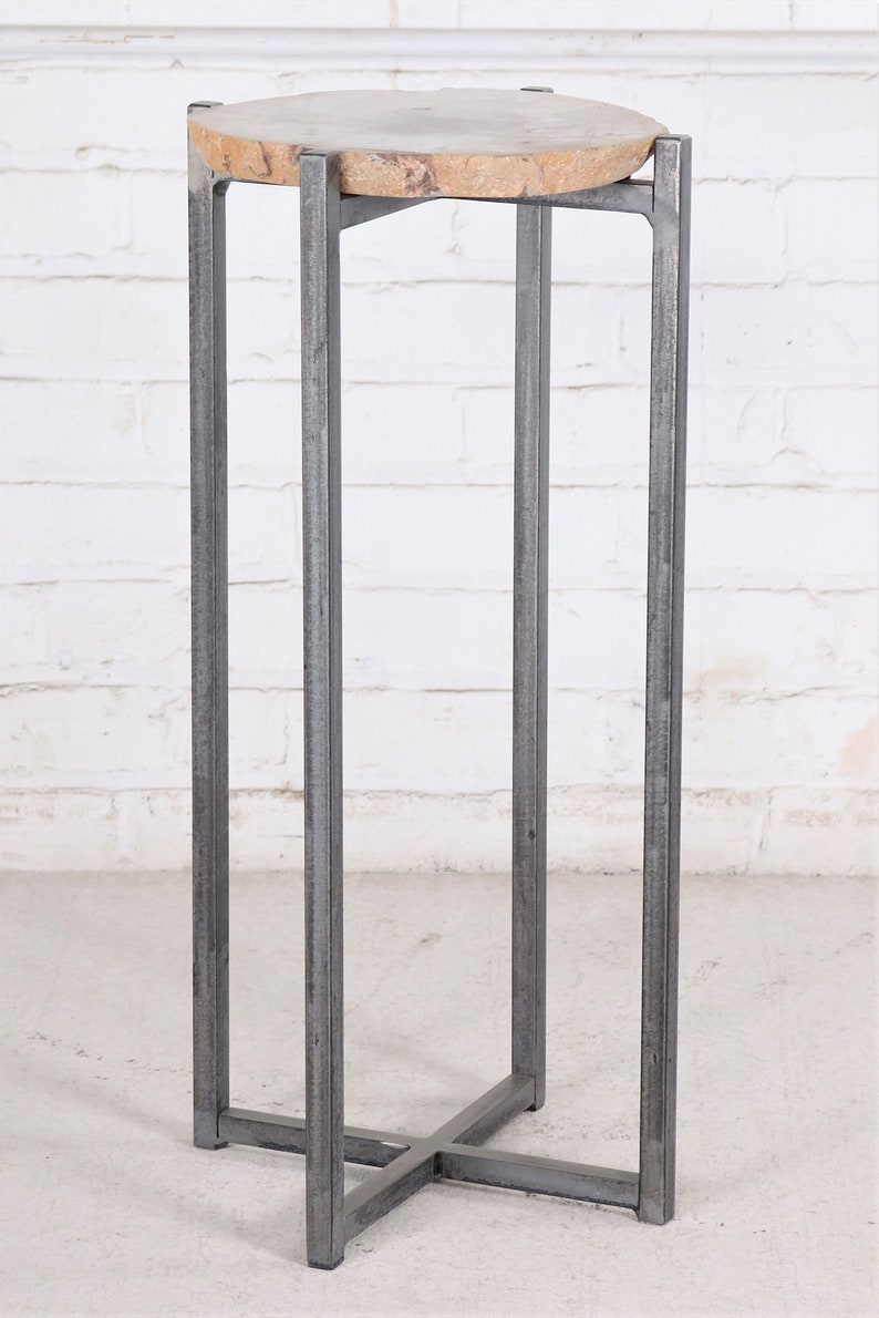 Agate Side Tablenatural Stone End Tablehandmade Bedside Etsy