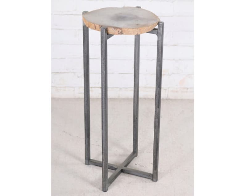 Agate Side Tablenatural Stone End Tablehandmade Bedside Etsy