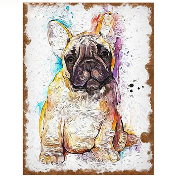 Diy 5D Diamond Painting Watercolor Dog Diamond Art Animals Diamond